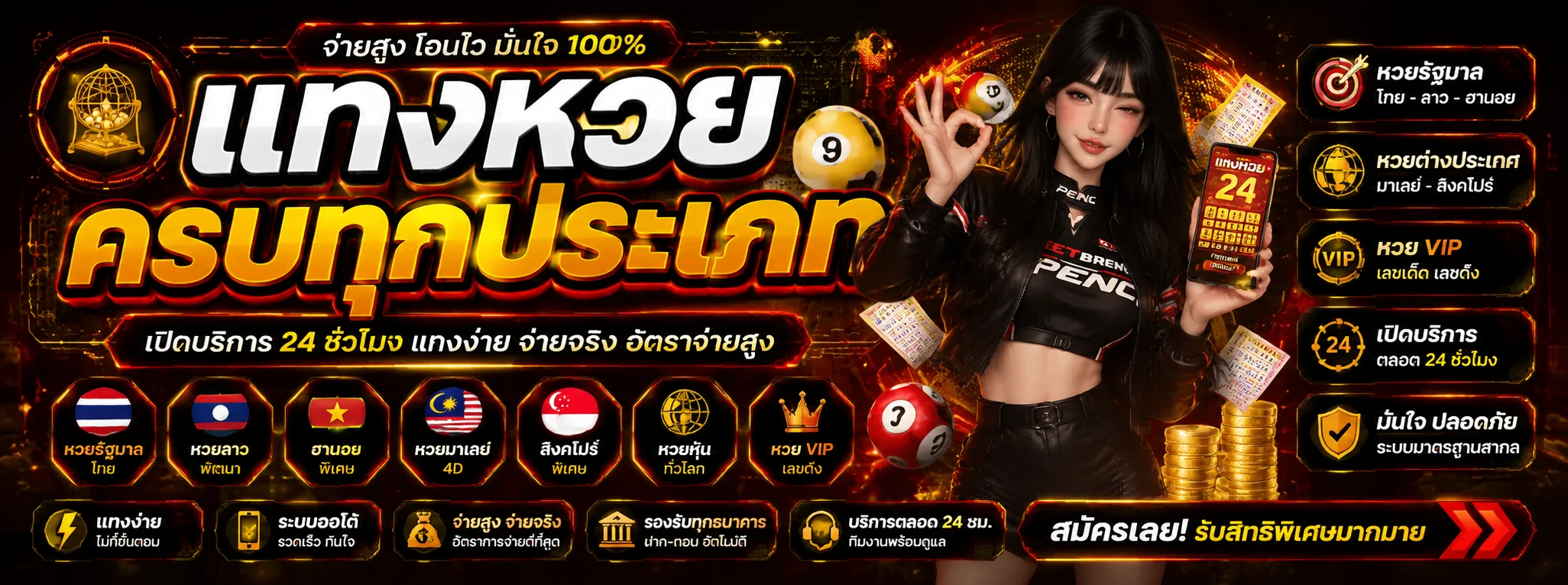 หน้าเลือกซื้อหวยออนไลน์และเช็คผลรางวัลบน RYU789